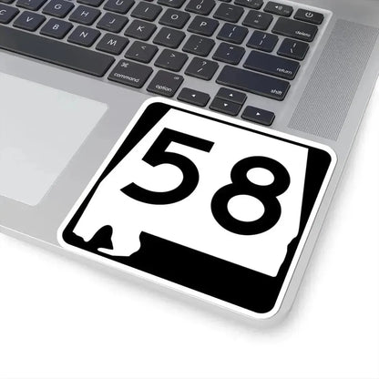 Alabama 58 (Alabama) (Road Sign) STICKER Vinyl Kiss-Cut Decal - The Sticker Space