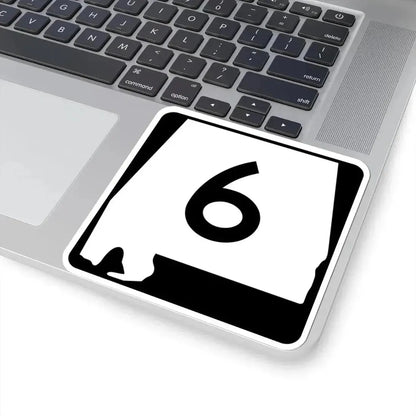 Alabama 6 (Alabama) (Road Sign) STICKER Vinyl Kiss-Cut Decal - The Sticker Space