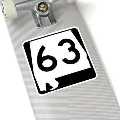 Alabama 63 (Alabama) (Road Sign) STICKER Vinyl Kiss-Cut Decal - The Sticker Space