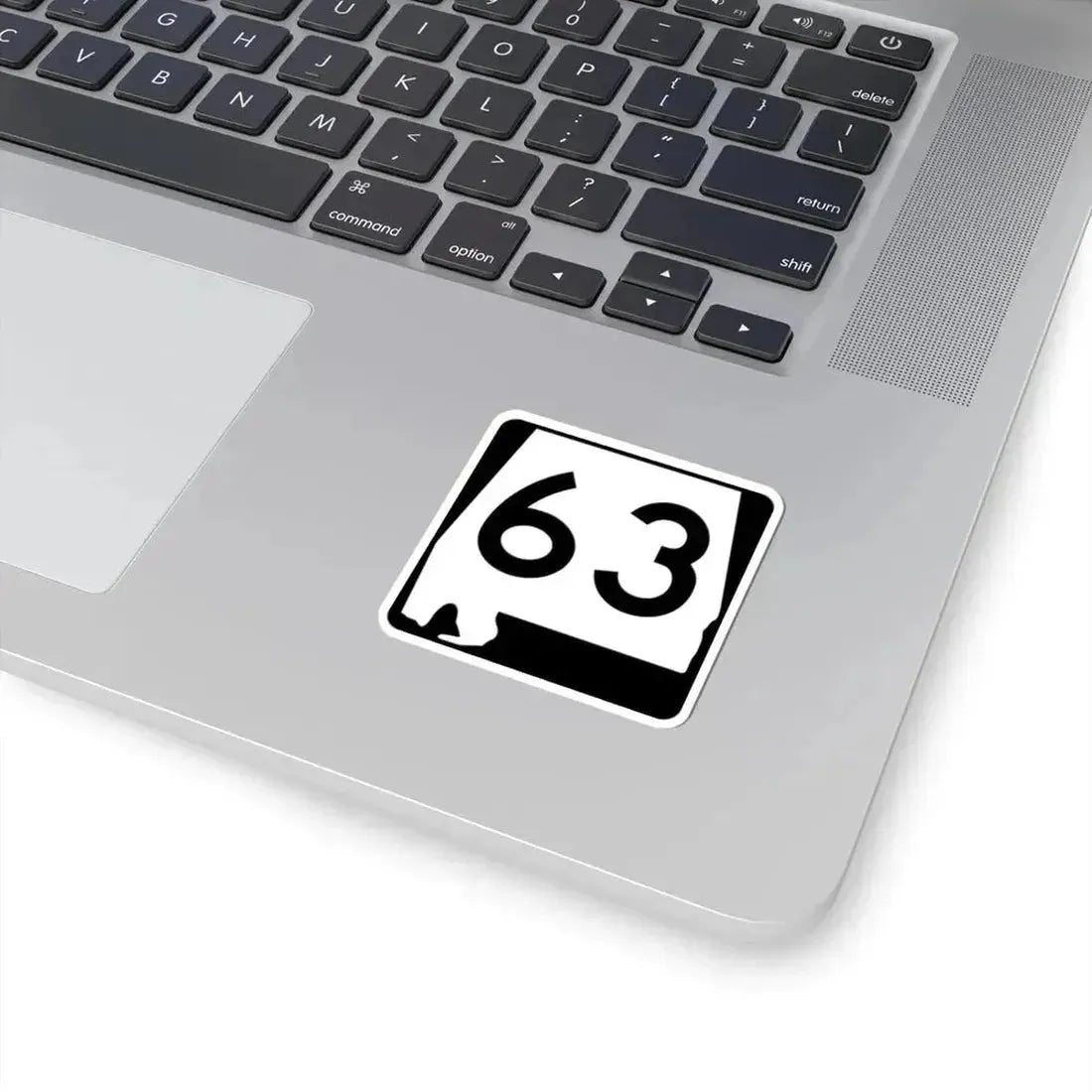 Alabama 63 (Alabama) (Road Sign) STICKER Vinyl Kiss-Cut Decal - The Sticker Space