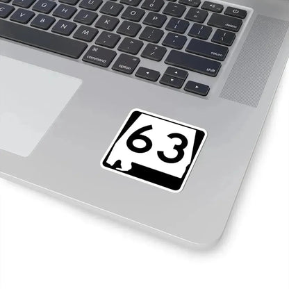 Alabama 63 (Alabama) (Road Sign) STICKER Vinyl Kiss-Cut Decal - The Sticker Space