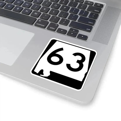 Alabama 63 (Alabama) (Road Sign) STICKER Vinyl Kiss-Cut Decal - The Sticker Space