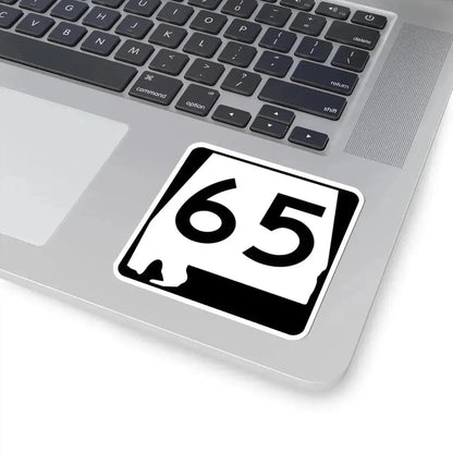 Alabama 65 (Alabama) (Road Sign) STICKER Vinyl Kiss-Cut Decal - The Sticker Space