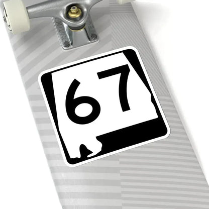 Alabama 67 (Alabama) (Road Sign) STICKER Vinyl Kiss-Cut Decal - The Sticker Space