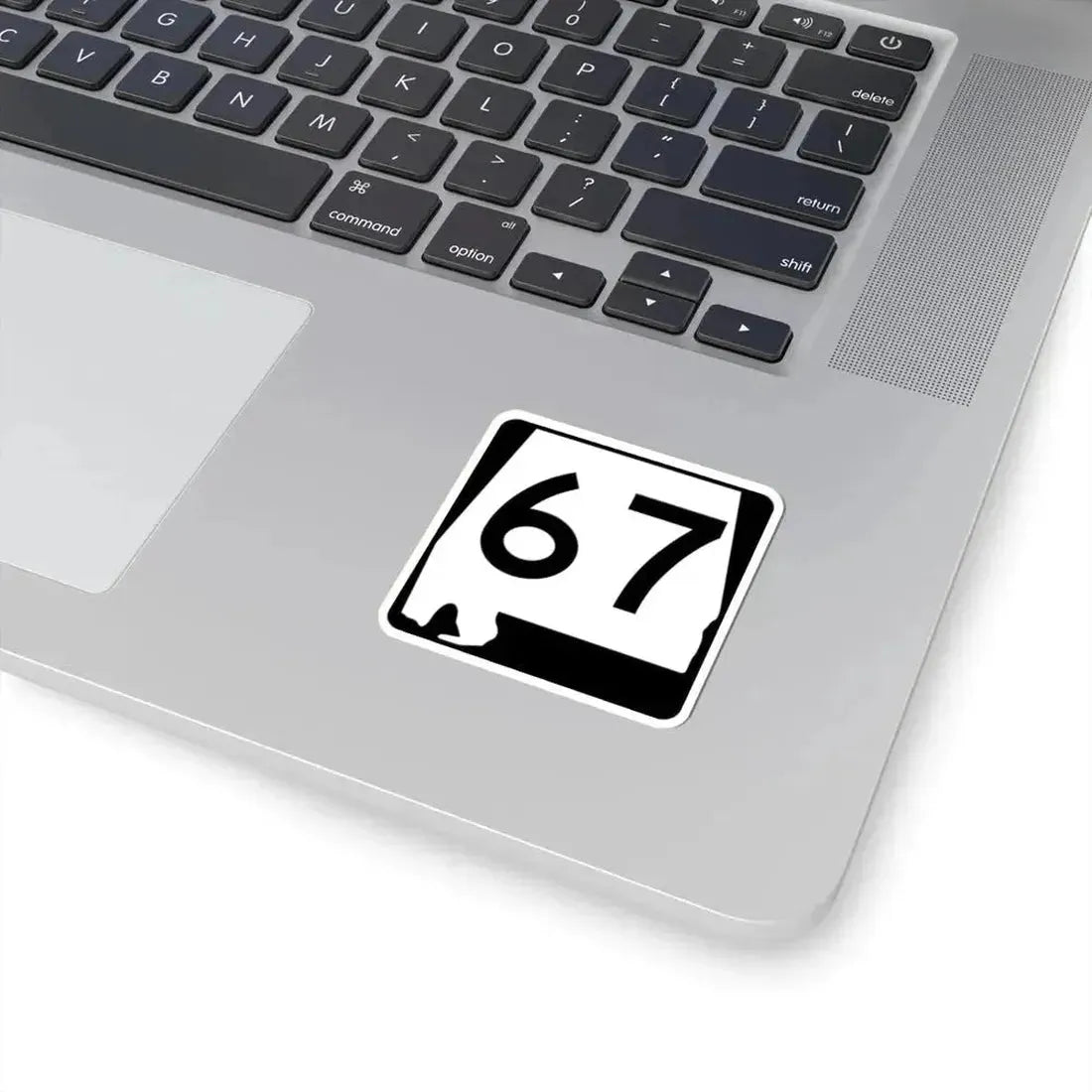 Alabama 67 (Alabama) (Road Sign) STICKER Vinyl Kiss-Cut Decal - The Sticker Space