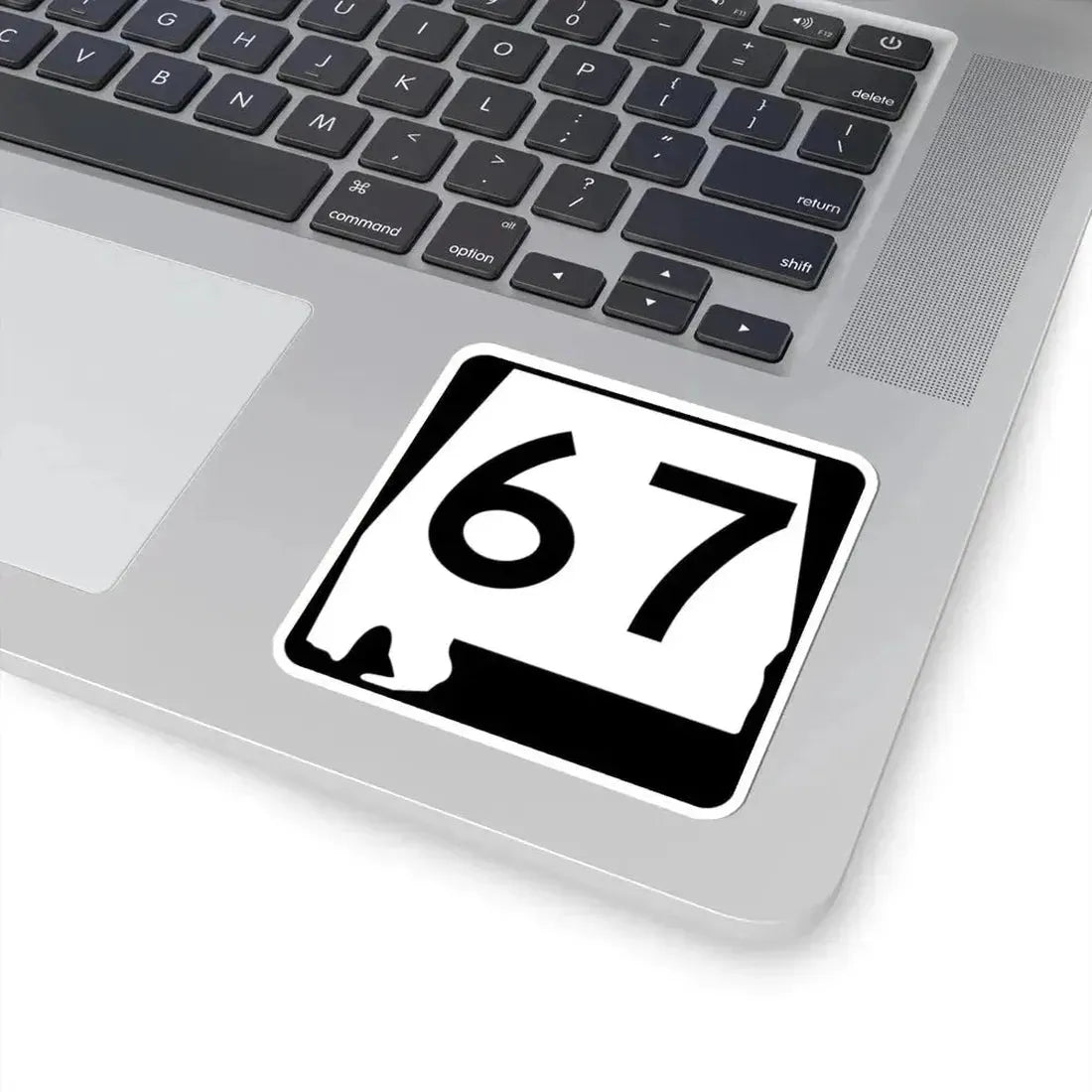 Alabama 67 (Alabama) (Road Sign) STICKER Vinyl Kiss-Cut Decal - The Sticker Space
