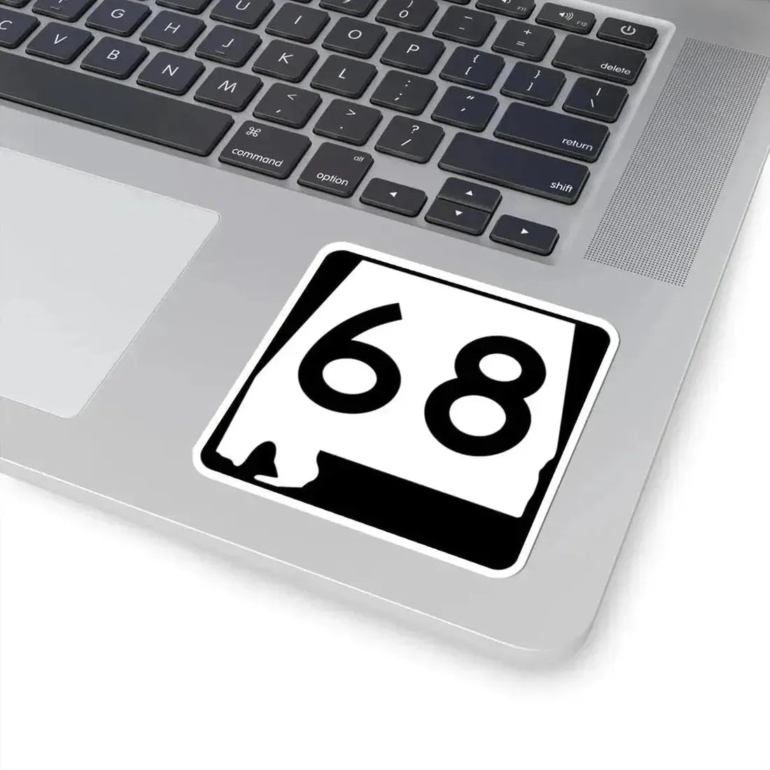 Alabama 68 (Alabama) (Road Sign) STICKER Vinyl Kiss-Cut Decal - The Sticker Space