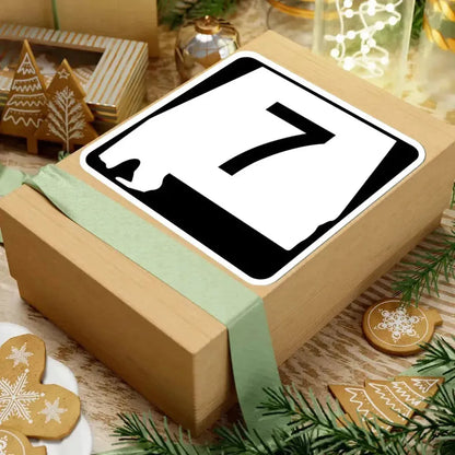 Alabama 7 (Alabama) (Road Sign) STICKER Vinyl Kiss-Cut Decal - The Sticker Space