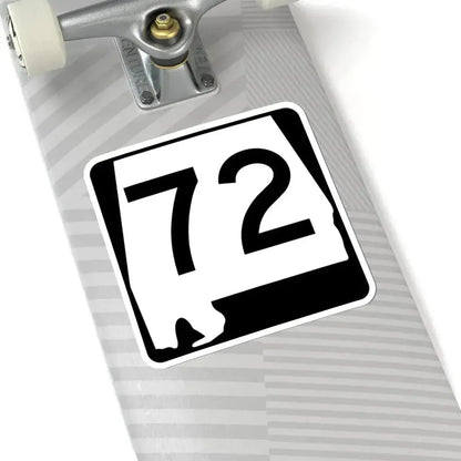 Alabama 72 (Alabama) (Road Sign) STICKER Vinyl Kiss-Cut Decal - The Sticker Space