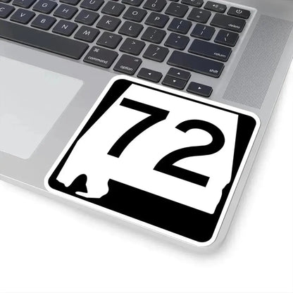 Alabama 72 (Alabama) (Road Sign) STICKER Vinyl Kiss-Cut Decal - The Sticker Space