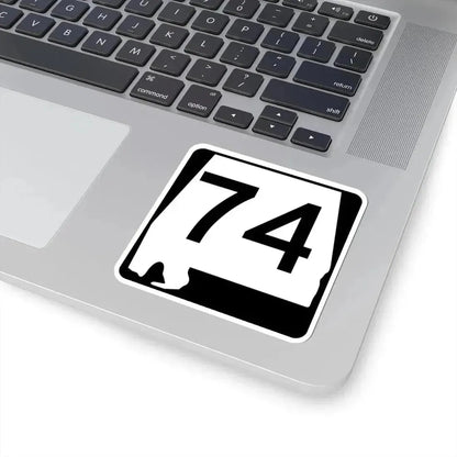 Alabama 74 (Alabama) (Road Sign) STICKER Vinyl Kiss-Cut Decal - The Sticker Space