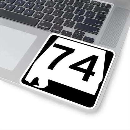 Alabama 74 (Alabama) (Road Sign) STICKER Vinyl Kiss-Cut Decal - The Sticker Space