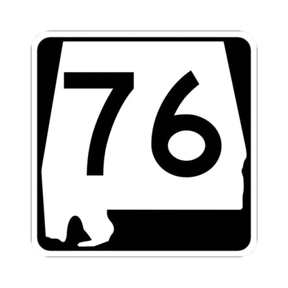 Alabama 76 (Alabama) (Road Sign) STICKER Vinyl Kiss-Cut Decal 2 Inch White - The Sticker Space