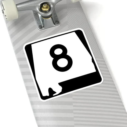 Alabama 8 (Alabama) (Road Sign) STICKER Vinyl Kiss-Cut Decal - The Sticker Space