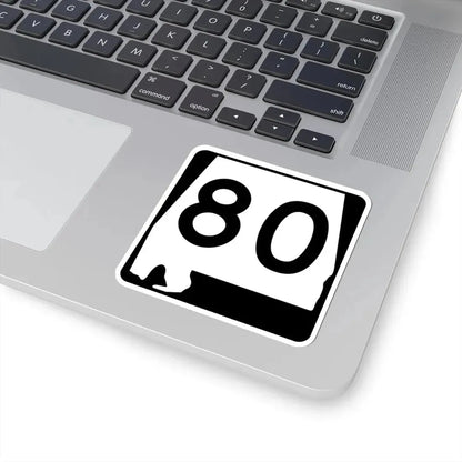 Alabama 80 (Alabama) (Road Sign) STICKER Vinyl Kiss-Cut Decal - The Sticker Space