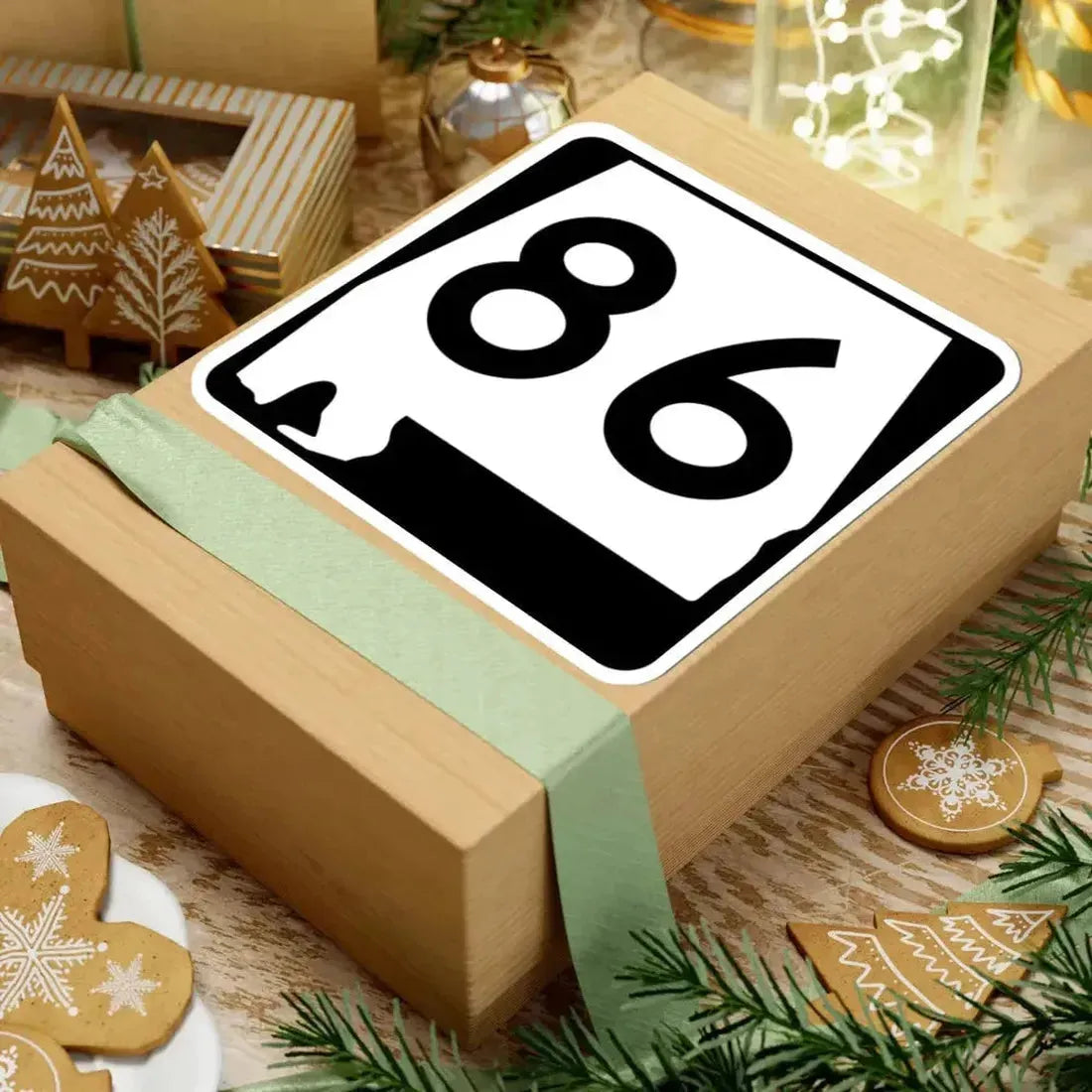 Alabama 86 (Alabama) (Road Sign) STICKER Vinyl Kiss-Cut Decal - The Sticker Space