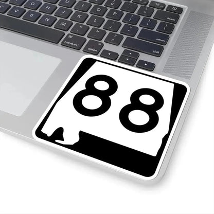 Alabama 88 (Alabama) (Road Sign) STICKER Vinyl Kiss-Cut Decal - The Sticker Space