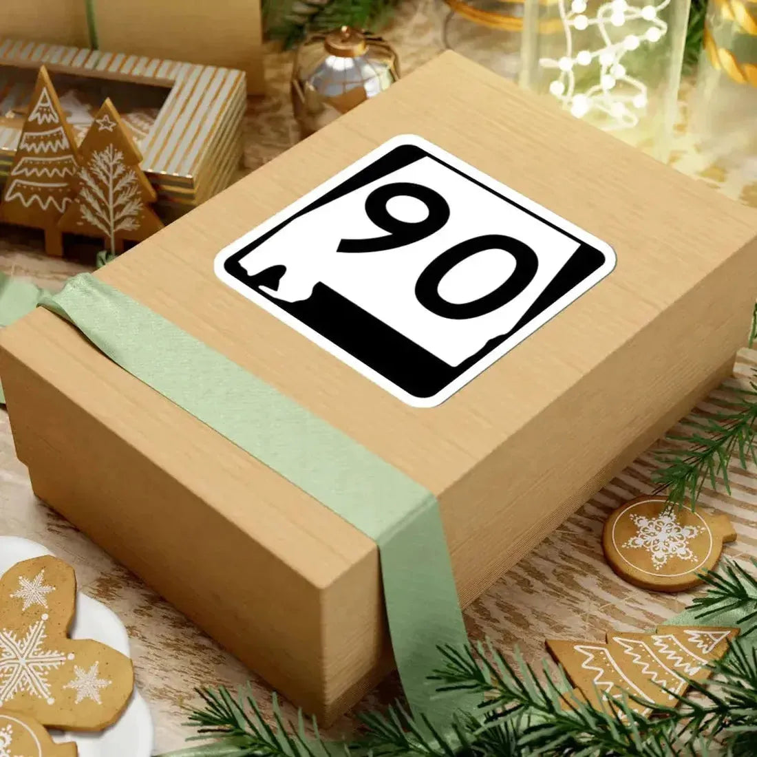 Alabama 90 (Alabama) (Road Sign) STICKER Vinyl Kiss-Cut Decal - The Sticker Space