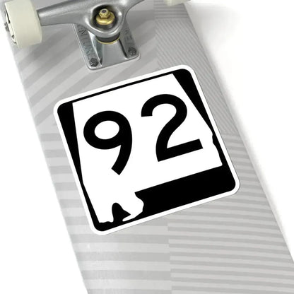Alabama 92 (Alabama) (Road Sign) STICKER Vinyl Kiss-Cut Decal - The Sticker Space