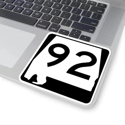 Alabama 92 (Alabama) (Road Sign) STICKER Vinyl Kiss-Cut Decal - The Sticker Space