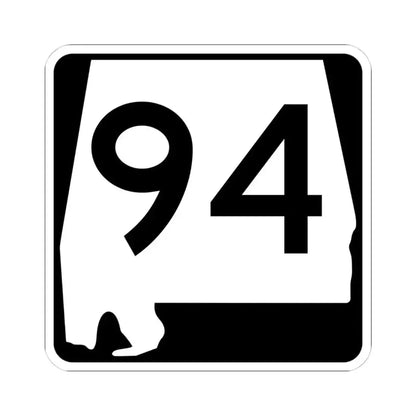 Alabama 94 (Alabama) (Road Sign) STICKER Vinyl Kiss-Cut Decal 4 Inch White - The Sticker Space