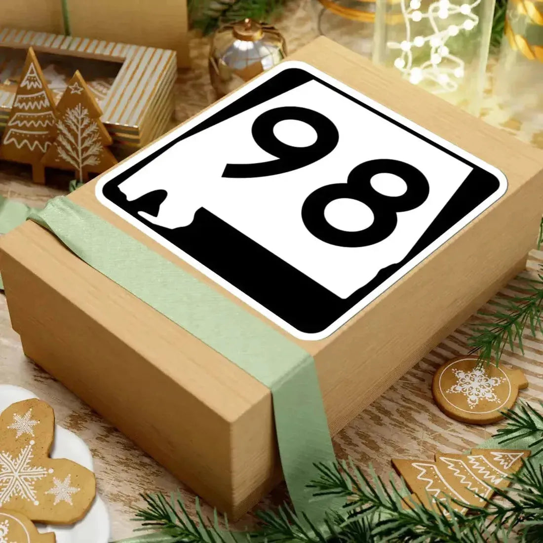 Alabama 98 (Alabama) (Road Sign) STICKER Vinyl Kiss-Cut Decal - The Sticker Space