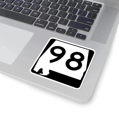 Alabama 98 (Alabama) (Road Sign) STICKER Vinyl Kiss-Cut Decal - The Sticker Space