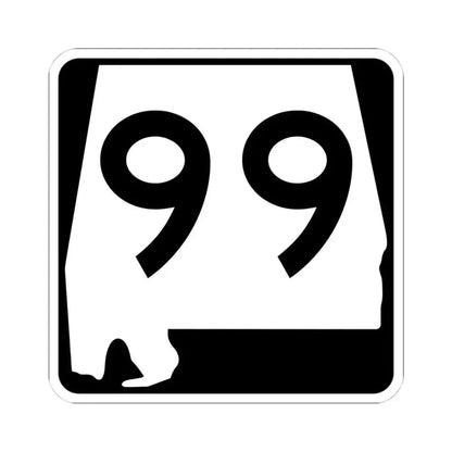 Alabama 99 (Alabama) (Road Sign) STICKER Vinyl Kiss-Cut Decal 4 Inch White - The Sticker Space
