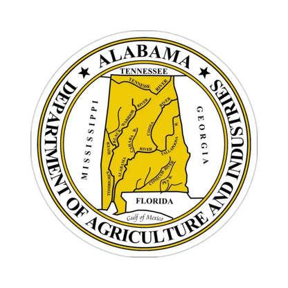 Alabama Department of Agriculture and Industries STICKER Vinyl Die-Cut Decal - The Sticker Space