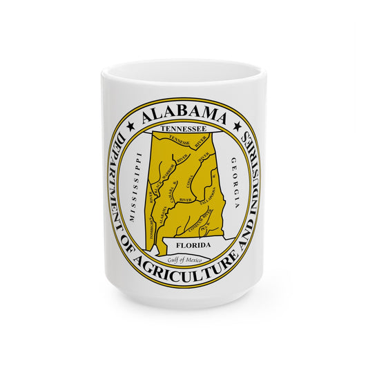 Alabama Department of Agriculture and Industries - White Coffee Mug-15oz-The Sticker Space