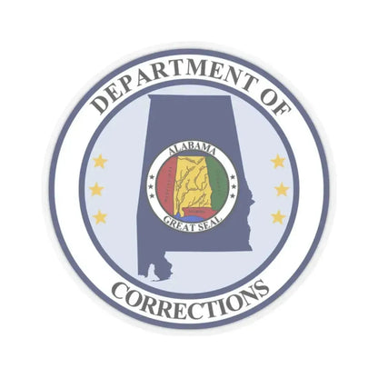 Alabama Department of Corrections - STICKER Vinyl Kiss-Cut Decal 2 Inch Transparent - The Sticker Space