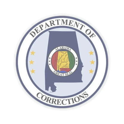 Alabama Department of Corrections - STICKER Vinyl Kiss-Cut Decal 4 Inch Transparent - The Sticker Space