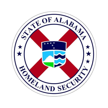Alabama Department of Homeland Security - STICKER Vinyl Kiss-Cut Decal 6 Inch White - The Sticker Space