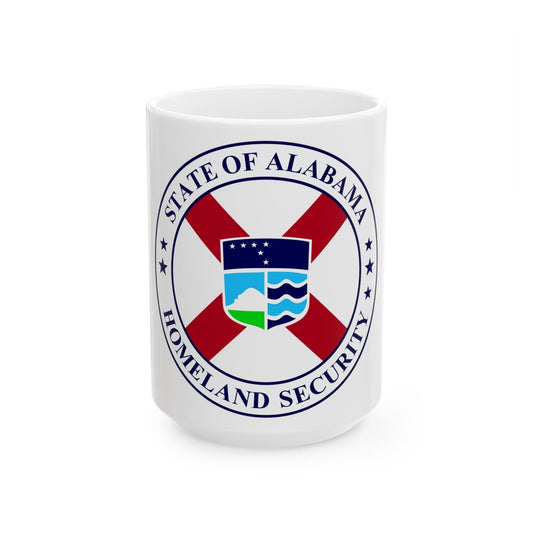 Alabama Department of Homeland Security - White Coffee Mug-15oz-The Sticker Space