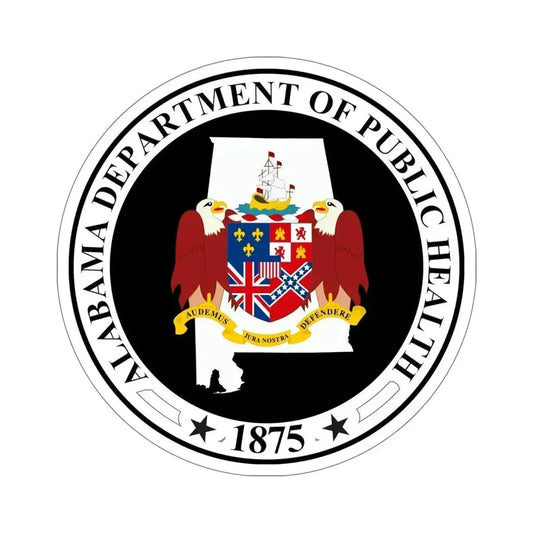 Alabama Department of Public Health STICKER Vinyl Die-Cut Decal 6 Inch - The Sticker Space