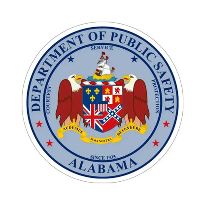 Alabama Department of Public Safety STICKER Vinyl Die-Cut Decal 4 Inch - The Sticker Space