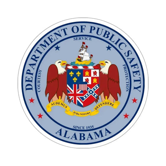Alabama Department of Public Safety STICKER Vinyl Die-Cut Decal 6 Inch - The Sticker Space