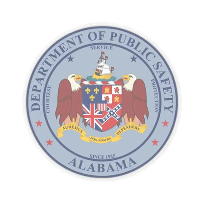 Alabama Department of Public Safety - STICKER Vinyl Kiss-Cut Decal 3 Inch Transparent - The Sticker Space