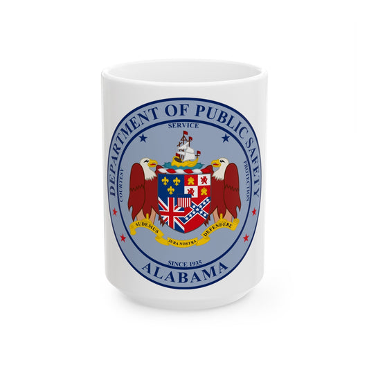 Alabama Department of Public Safety - White Coffee Mug-15oz-The Sticker Space