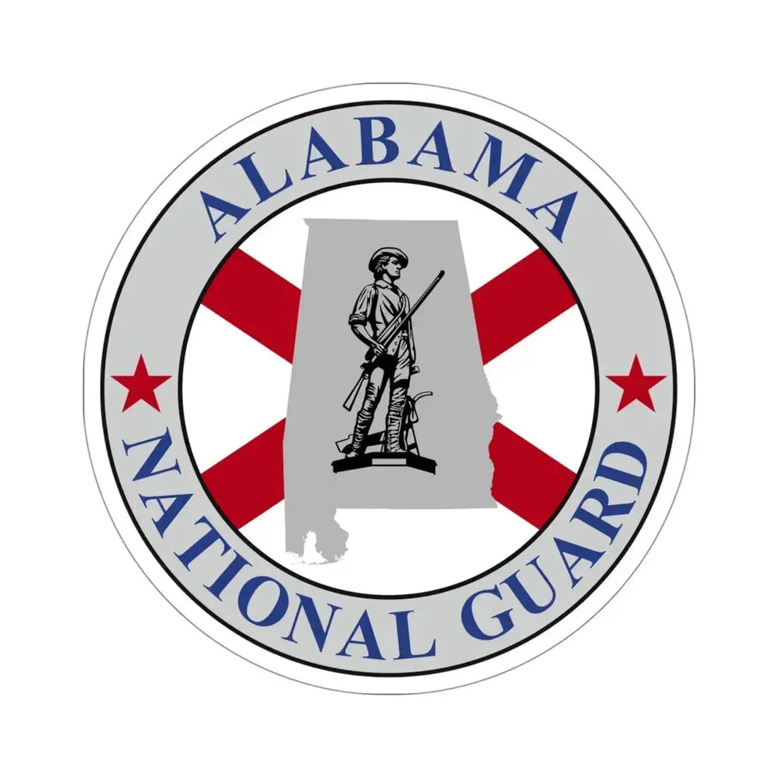 Alabama National Guard STICKER Vinyl Die-Cut Decal 4 Inch - The Sticker Space