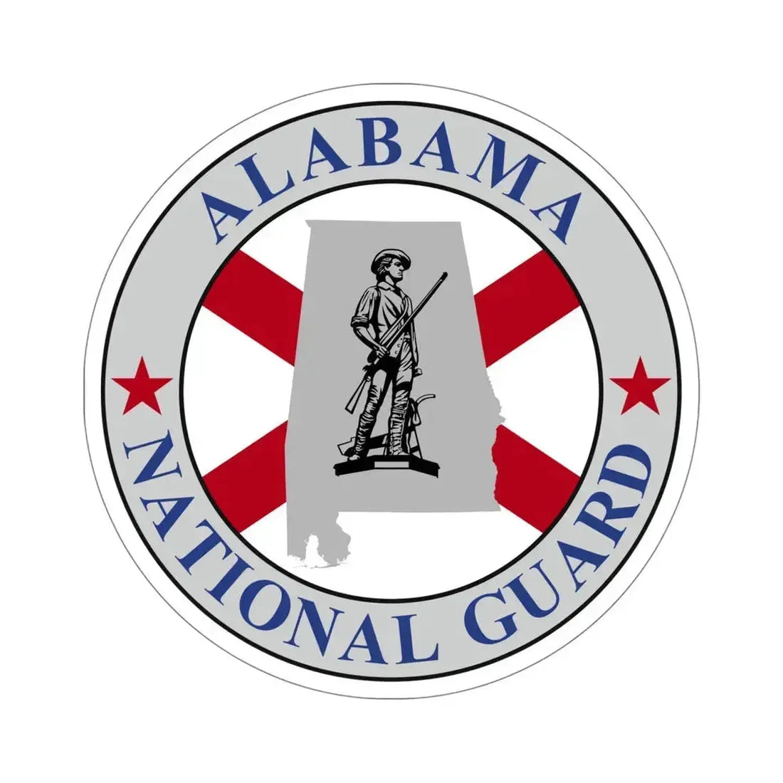 Alabama National Guard STICKER Vinyl Die-Cut Decal 5 Inch - The Sticker Space