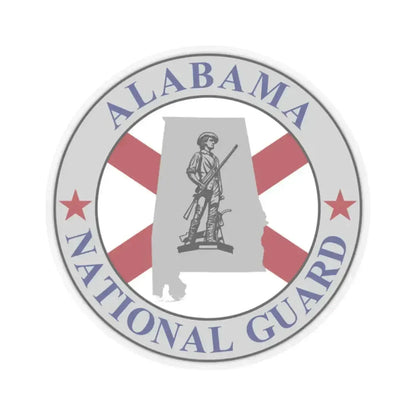 Alabama National Guard - STICKER Vinyl Kiss-Cut Decal 2 Inch Transparent - The Sticker Space