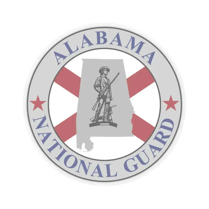 Alabama National Guard - STICKER Vinyl Kiss-Cut Decal 3 Inch Transparent - The Sticker Space