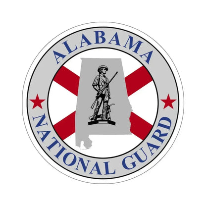 Alabama National Guard - STICKER Vinyl Kiss-Cut Decal 6 Inch White - The Sticker Space