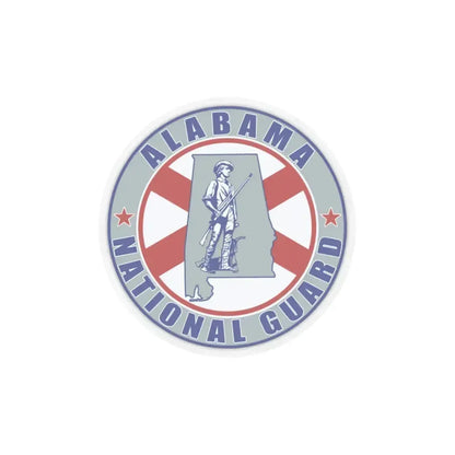Alabama National Guard v2 - STICKER Vinyl Kiss-Cut Decal 3 Inch Transparent - The Sticker Space