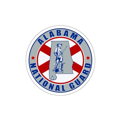 Alabama National Guard v2 - STICKER Vinyl Kiss-Cut Decal 3 Inch White - The Sticker Space