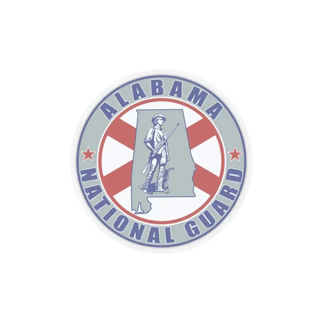 Alabama National Guard v2 - STICKER Vinyl Kiss-Cut Decal 4 Inch Transparent - The Sticker Space
