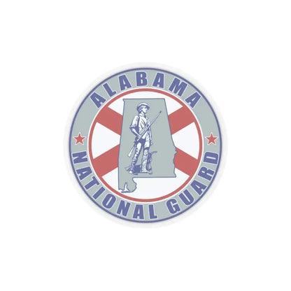 Alabama National Guard v2 - STICKER Vinyl Kiss-Cut Decal 4 Inch Transparent - The Sticker Space