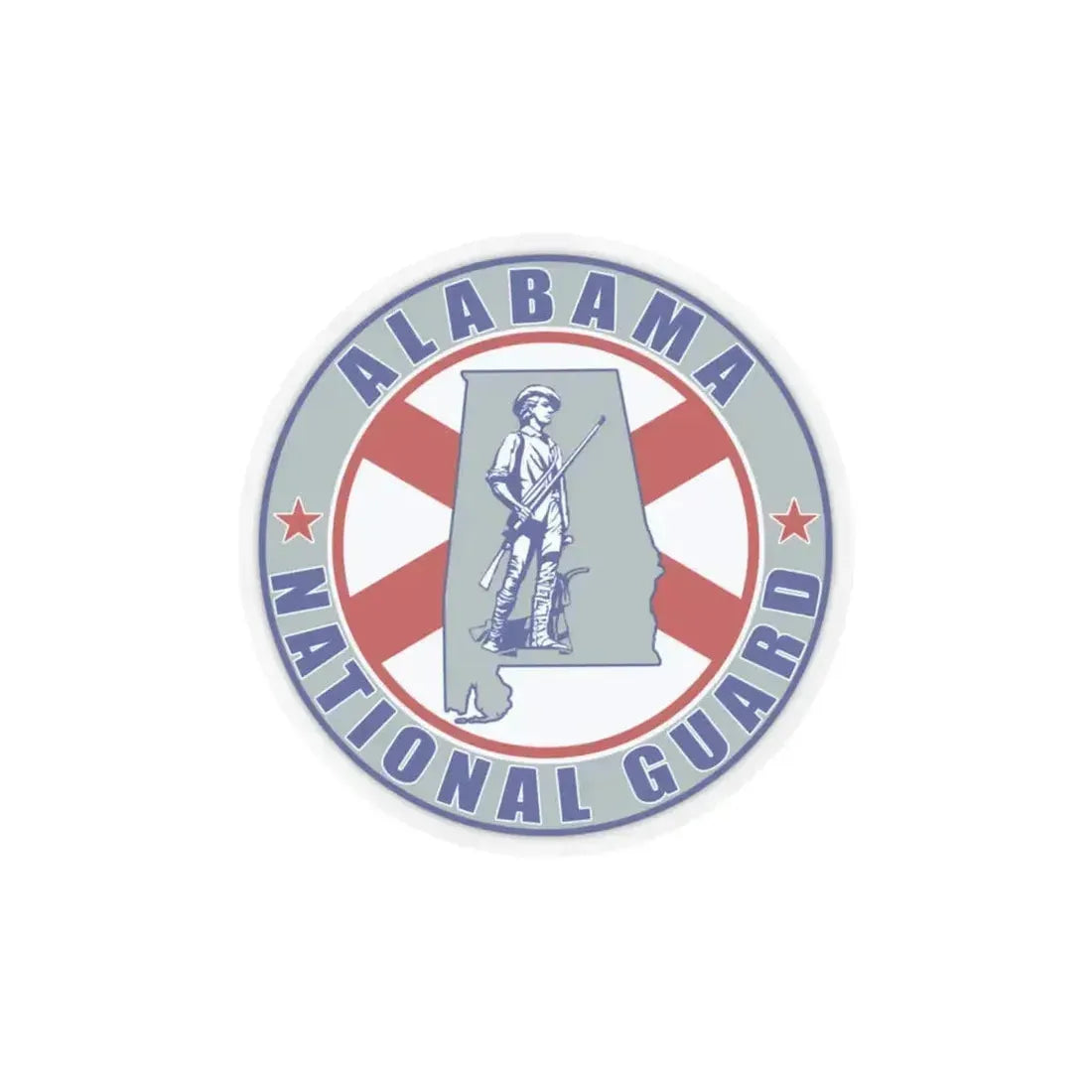 Alabama National Guard v2 - STICKER Vinyl Kiss-Cut Decal 6 Inch Transparent - The Sticker Space