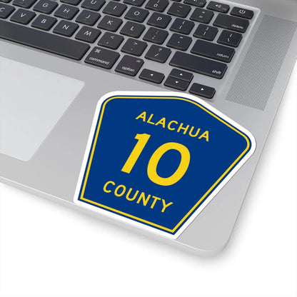 Alachua County 10 (Florida) (Road Sign) STICKER Vinyl Kiss-Cut Decal - The Sticker Space